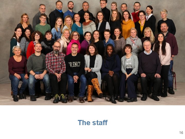 The staff 16 The staff 16