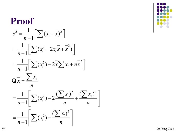 Proof 14 Jia-Ying Chen 
