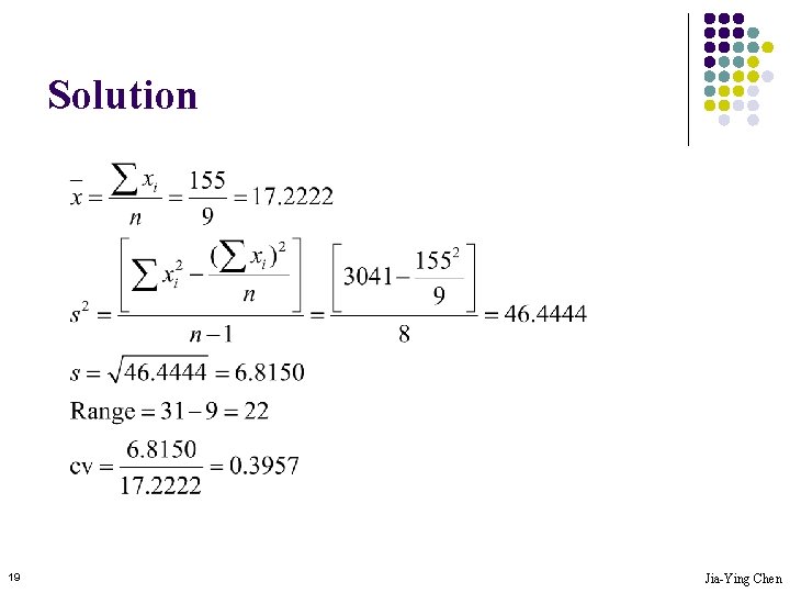 Solution 19 Jia-Ying Chen 