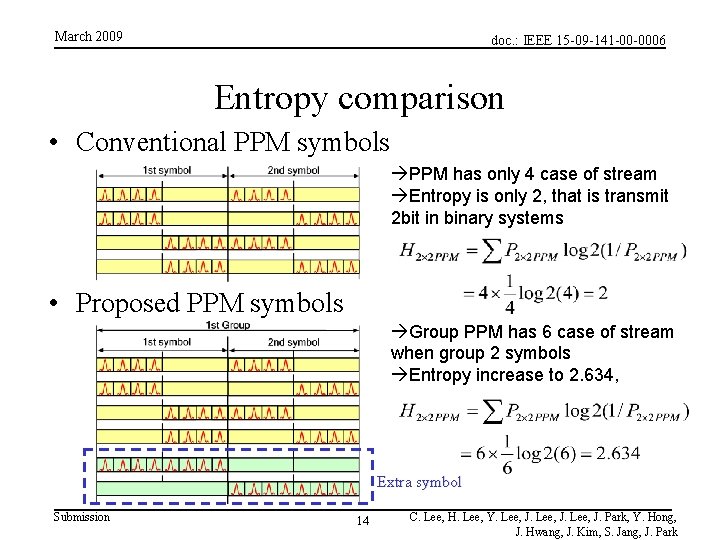 March 2009 doc. : IEEE 15 -09 -141 -00 -0006 Entropy comparison • Conventional March 2009 doc. : IEEE 15 -09 -141 -00 -0006 Entropy comparison • Conventional