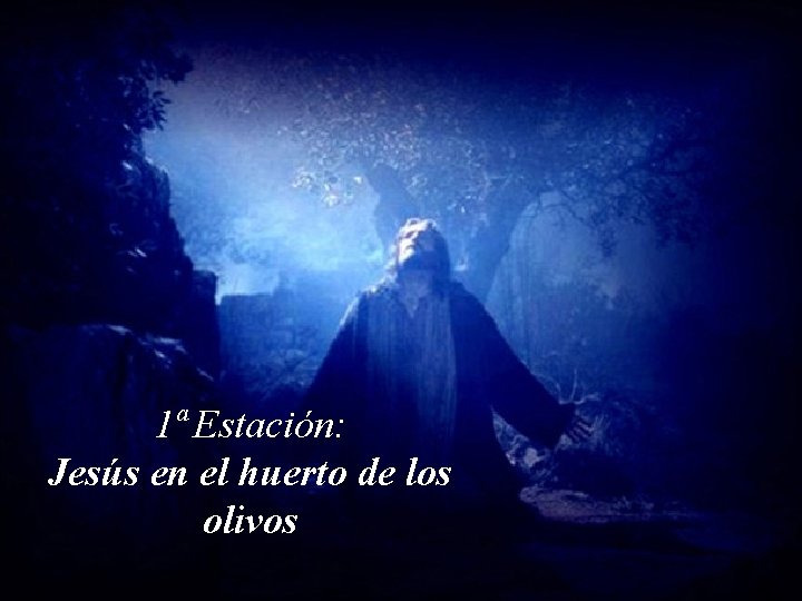 1ª Estación: Jesús en el huerto de los olivos 