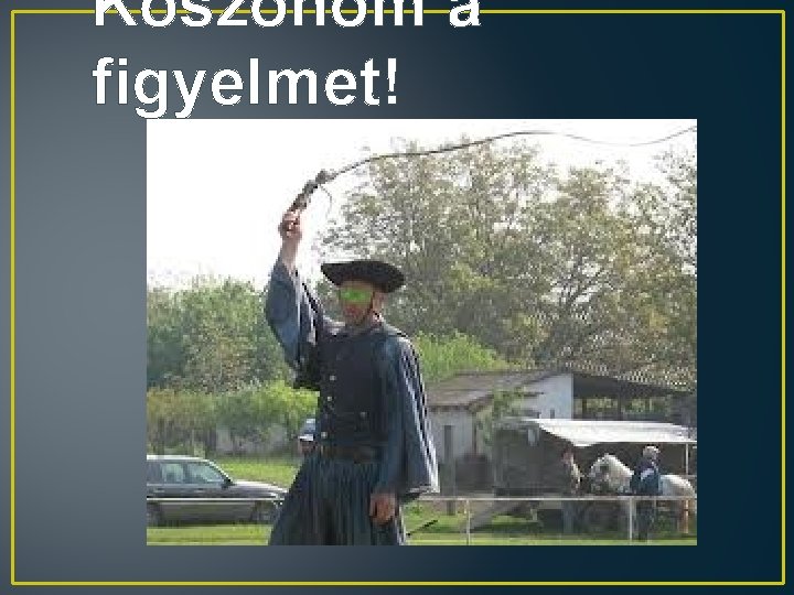 Köszönöm a figyelmet! 