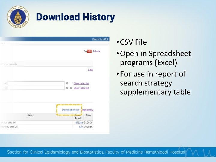 Download History • CSV File • Open in Spreadsheet programs (Excel) • For use Download History • CSV File • Open in Spreadsheet programs (Excel) • For use