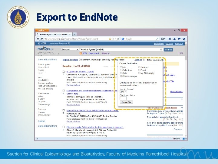 Export to End. Note Export to End. Note