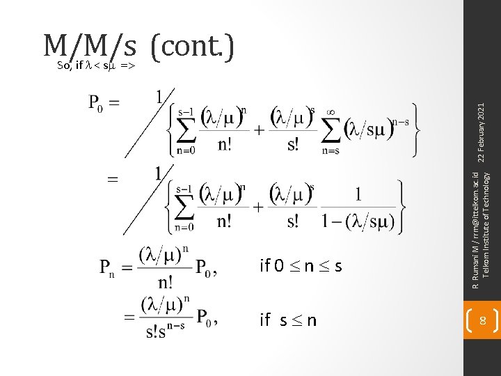 if 0 £ n £ s if s £ n R. Rumani M /