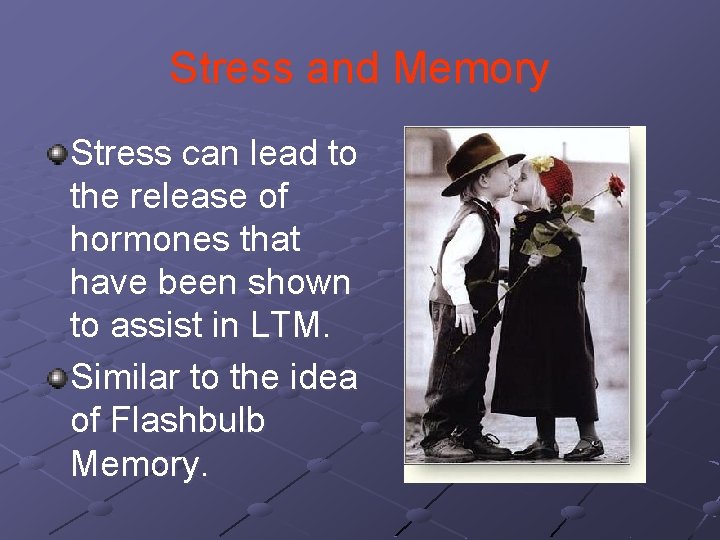 Stress and Memory Stress can lead to the release of hormones that have been Stress and Memory Stress can lead to the release of hormones that have been
