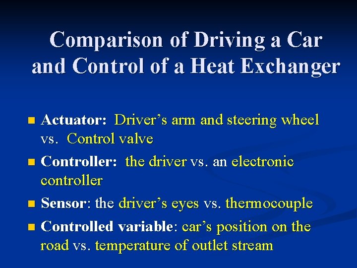 Comparison of Driving a Car and Control of a Heat Exchanger Actuator: Driver’s arm