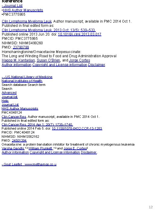 Reference - Journal List • HHS Author Manuscripts • PMC 3775965 Clin Lymphoma Myeloma Reference - Journal List • HHS Author Manuscripts • PMC 3775965 Clin Lymphoma Myeloma