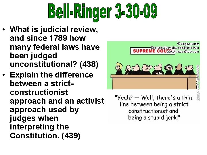 • What is judicial review, and since 1789 how many federal laws have • What is judicial review, and since 1789 how many federal laws have