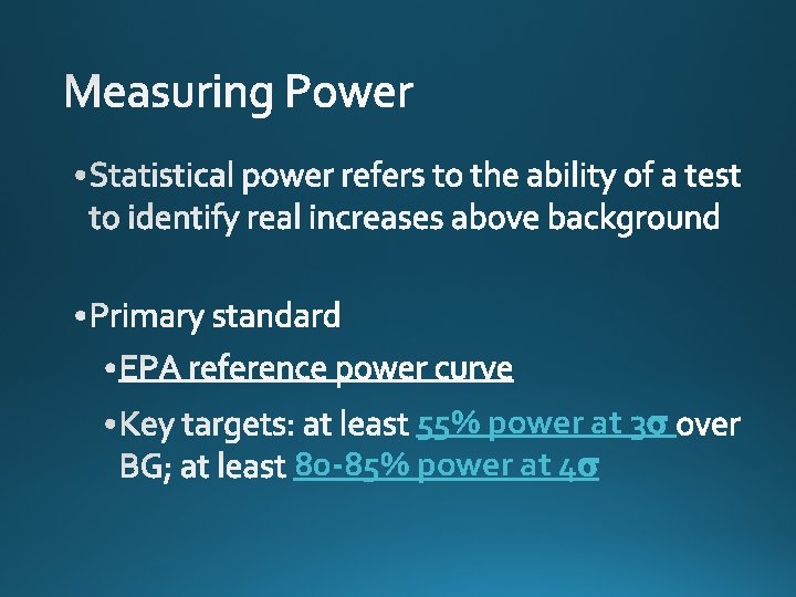 55% power at 3 80 -85% power at 4 
