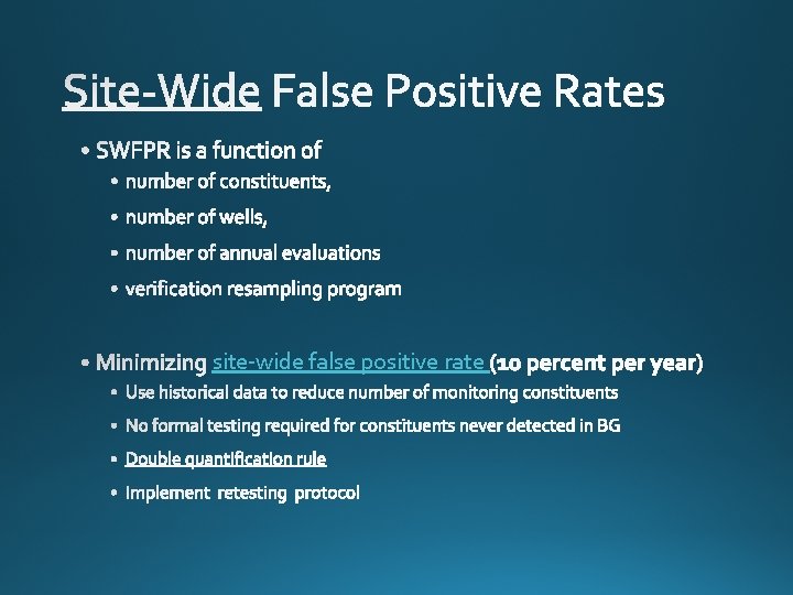 site-wide false positive rate 