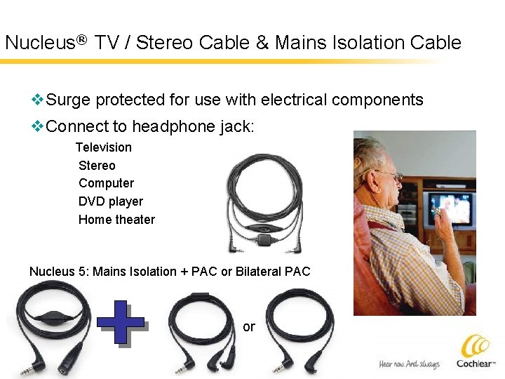 Nucleus® TV / Stereo Cable & Mains Isolation Cable v. Surge protected for use
