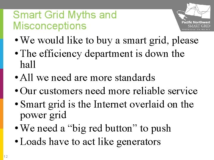 Smart Grid Myths and Misconceptions • We would like to buy a smart grid,