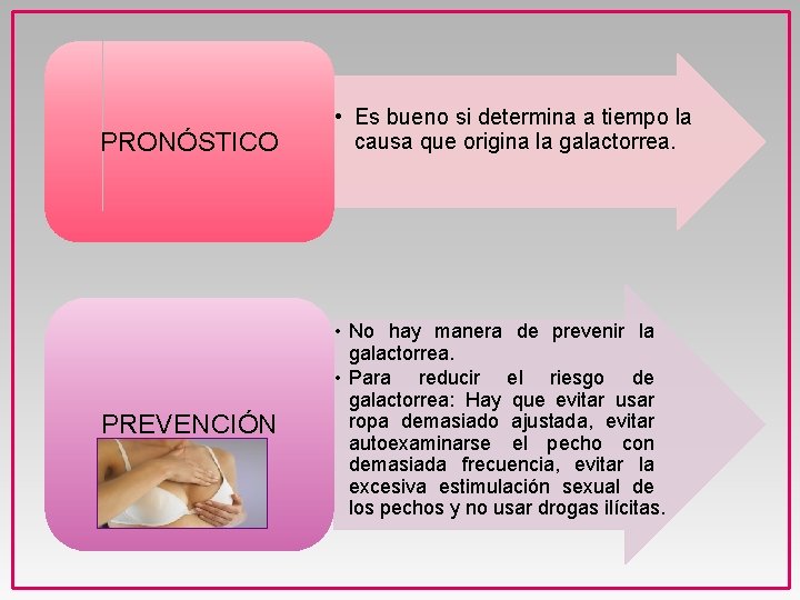 PRONÓSTICO PREVENCIÓN • Es bueno si determina a tiempo la causa que origina la