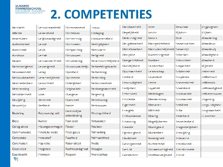 2. COMPETENTIES 