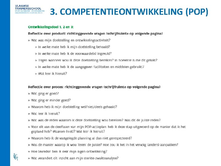 3. COMPETENTIEONTWIKKELING (POP) 
