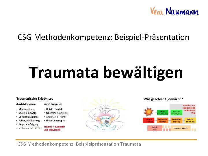 CSG Methodenkompetenz: Beispiel-Präsentation Traumata bewältigen CSG Methodenkompetenz: Beispielpräsentation Traumata 