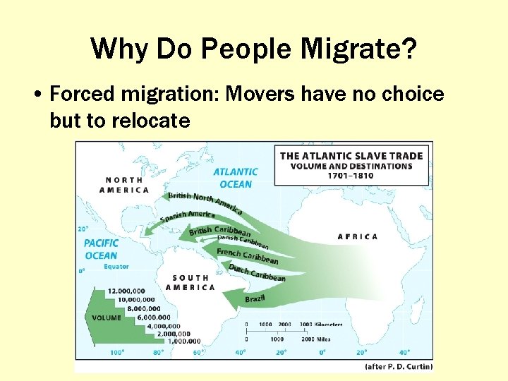Why Do People Migrate? • Forced migration: Movers have no choice but to relocate