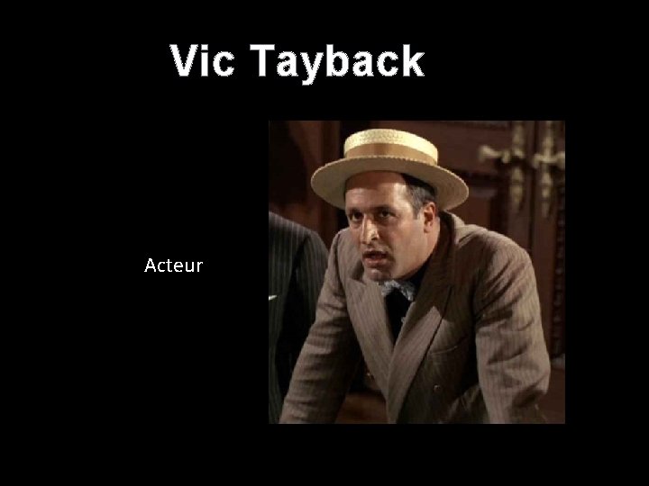 Vic Tayback Acteur 
