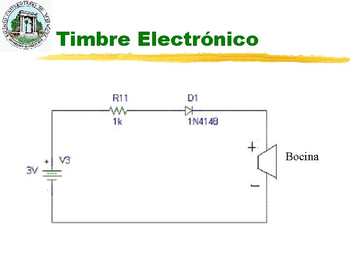 Timbre Electrónico Bocina 