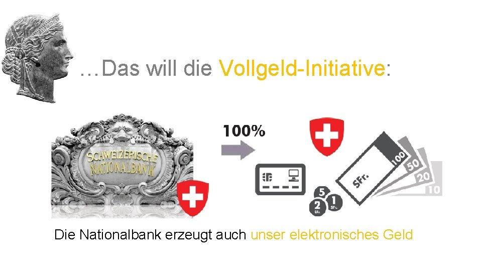 …Das will die Vollgeld-Initiative: Die Nationalbank erzeugt auch unser elektronisches Geld 