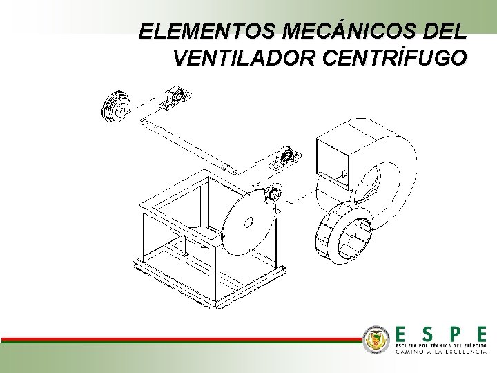 ELEMENTOS MECÁNICOS DEL VENTILADOR CENTRÍFUGO 