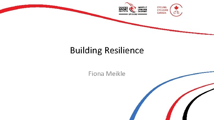 Building Resilience Fiona Meikle 