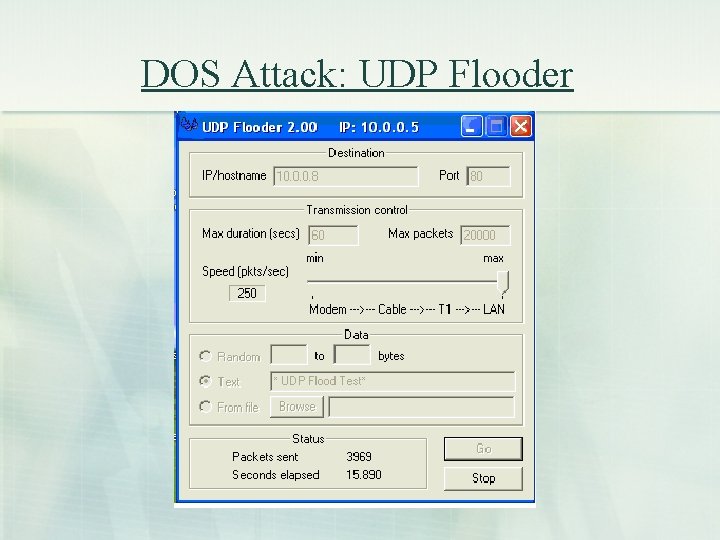 DOS Attack: UDP Flooder 