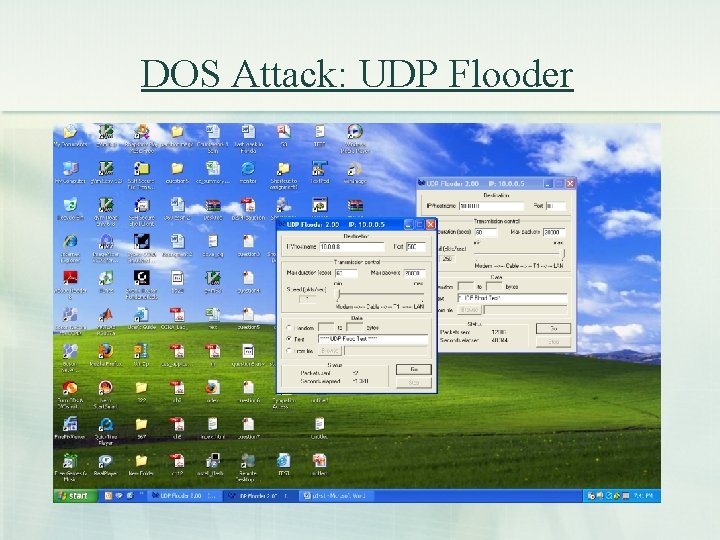 DOS Attack: UDP Flooder 