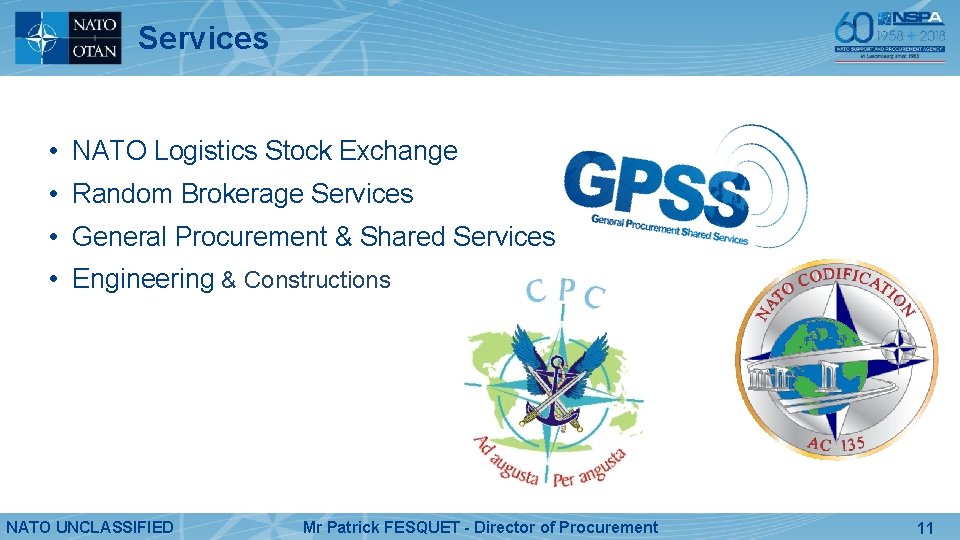 Services • NATO Logistics Stock Exchange • Random Brokerage Services • General Procurement &