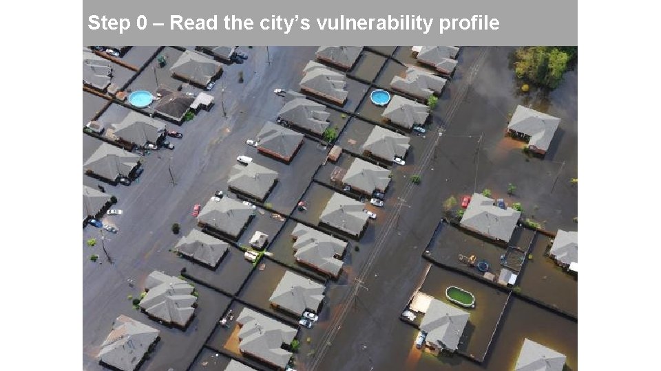  Step 0 – Read the city’s vulnerability profile 