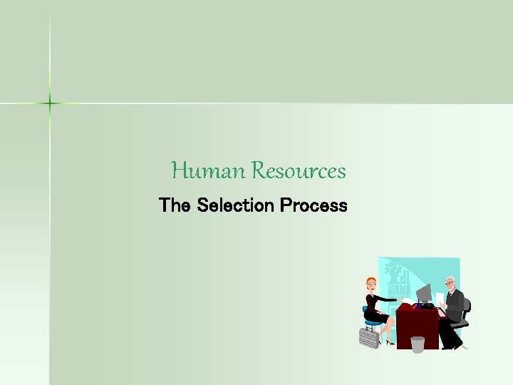 Human Resources The Selection Process 