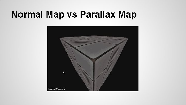 Normal Map vs Parallax Map 