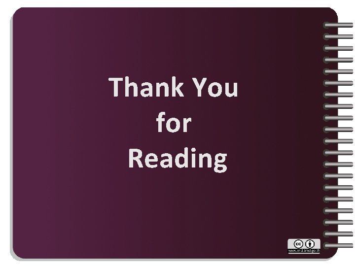 Thank You for Reading 