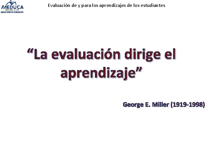 Taller Evaluacin de y para el aprendizaje de