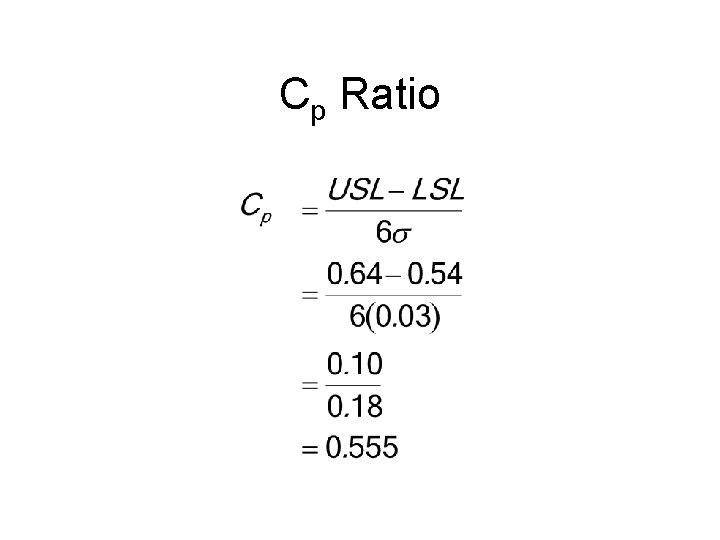 Cp Ratio 