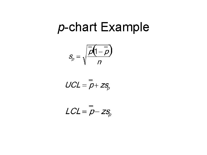 p-chart Example 