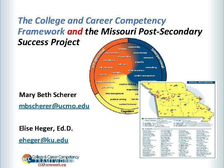 The College and Career Competency Framework and the Missouri Post-Secondary Success Project Mary Beth