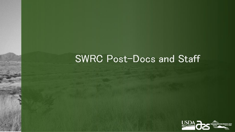 SWRC Post-Docs and Staff 