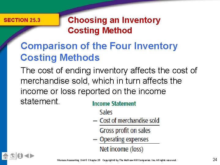 Inventories Chapter 25 Glencoe Accounting Unit 5 Chapter