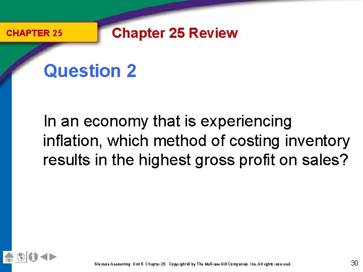 CHAPTER 25 Chapter 25 Review Question 2 In an economy that is experiencing inflation,