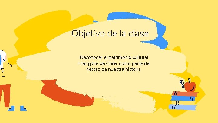 Objetivo de la clase Reconocer el patrimonio cultural intangible de Chile, como parte del