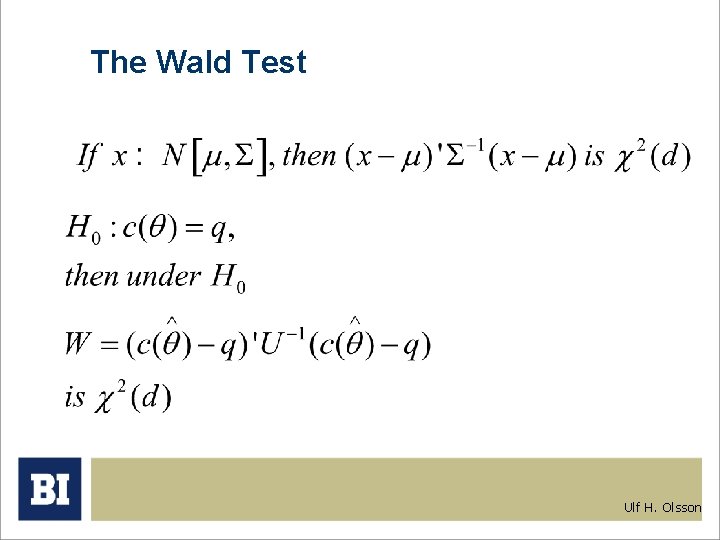 Factor Analysis Ulf H Olsson Professor Of Statistics