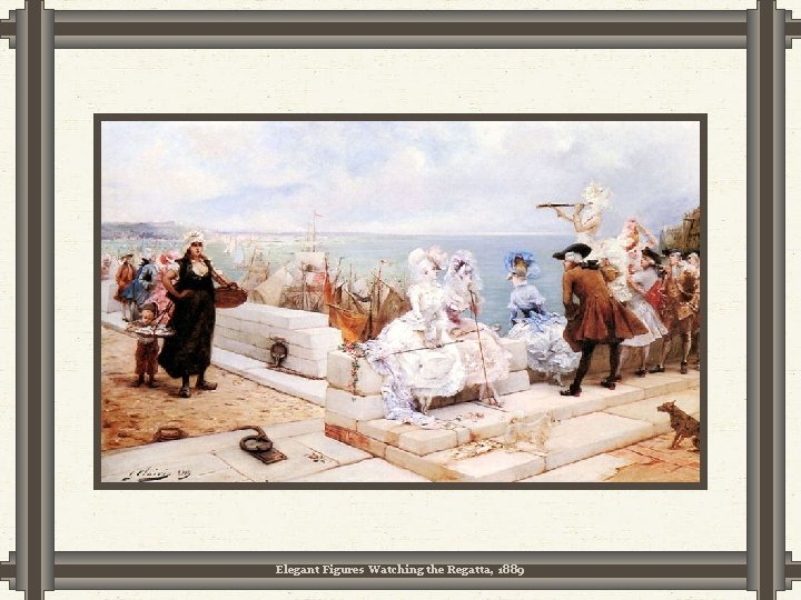 Elegant Figures Watching the Regatta, 1889 Elegant Figures Watching the Regatta, 1889