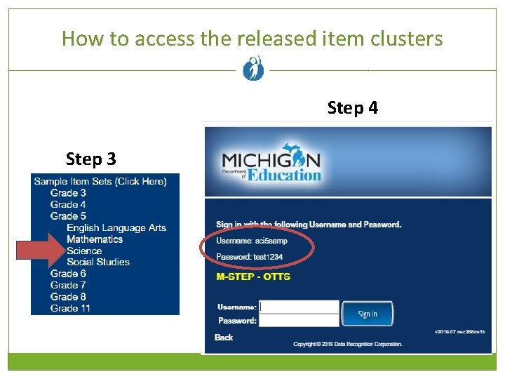 How to access the released item clusters Step 4 Step 3 