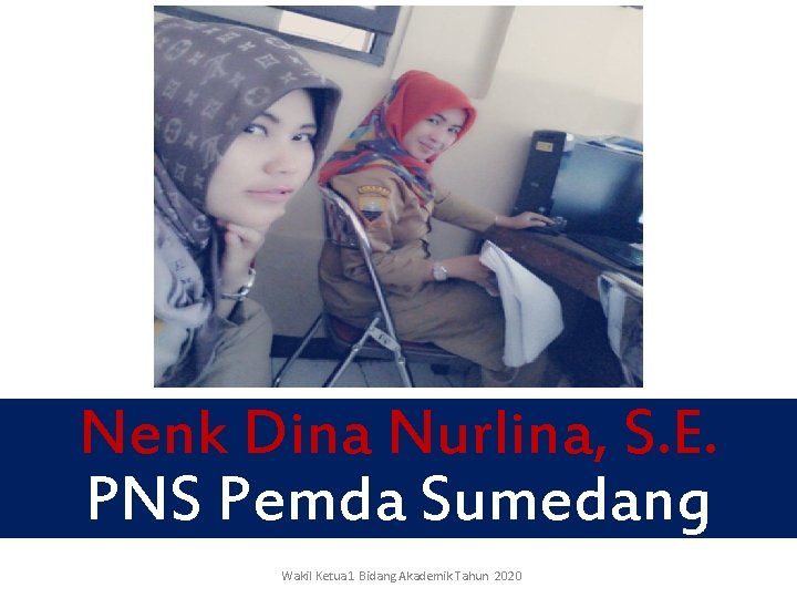 Nenk Dina Nurlina, S. E. PNS Pemda Sumedang Wakil Ketua 1 Bidang Akademik Tahun