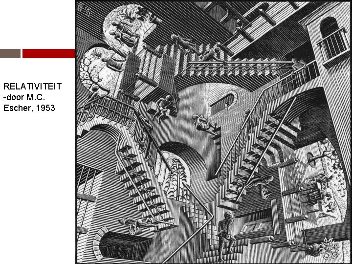RELATIVITEIT -door M. C. Escher, 1953 