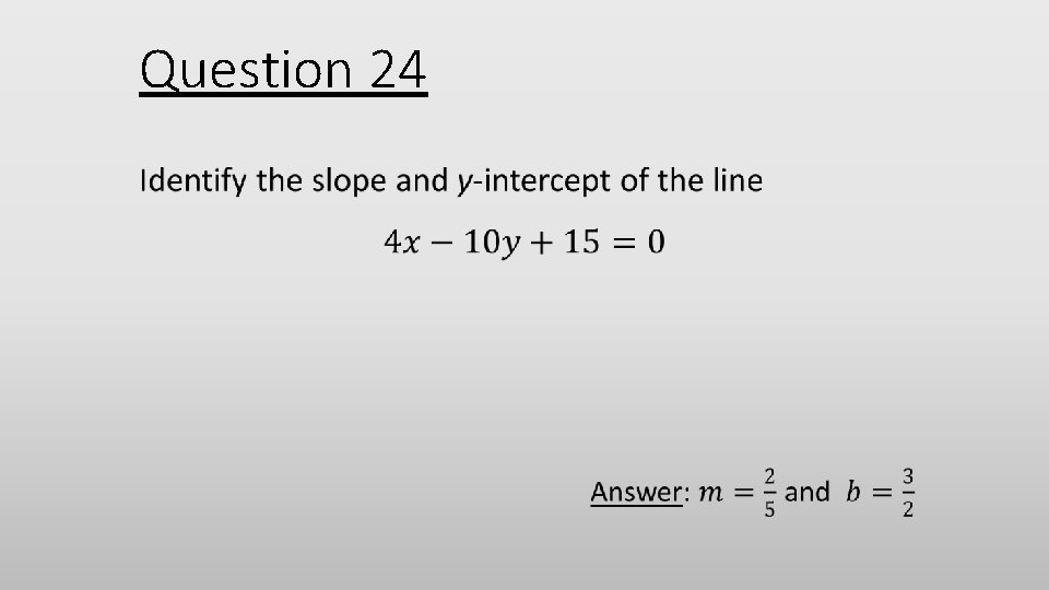 Question 24 