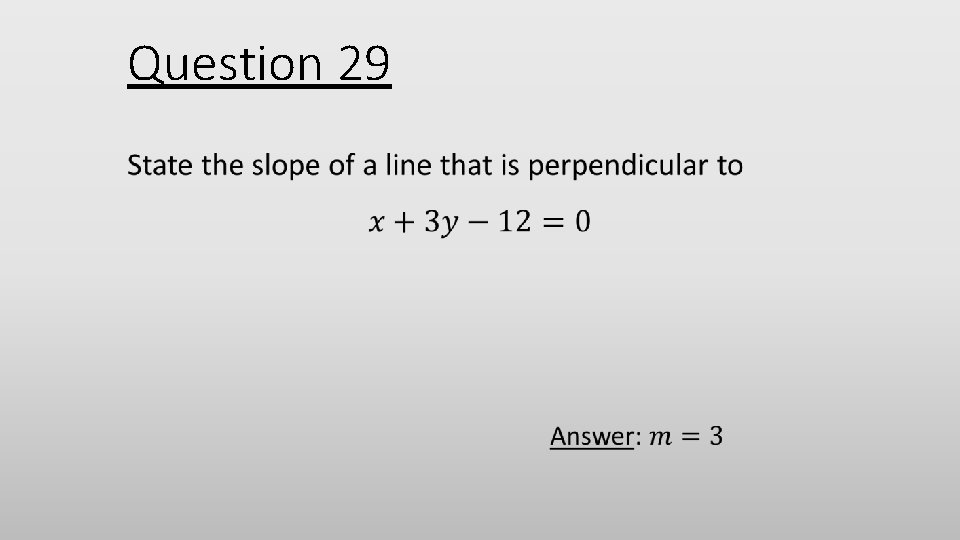 Question 29 