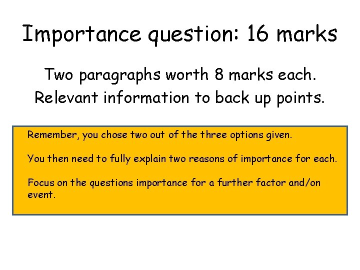 Year 10 Exam Technique Narrative analysis 8 marks